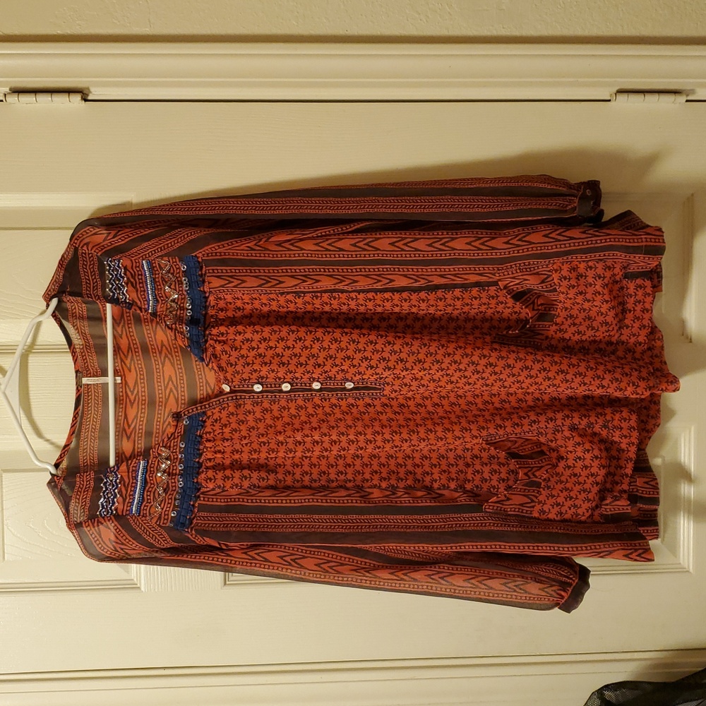 Free People Feather in the Wind tunic blouse 